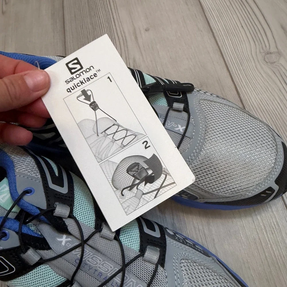 Salomon X-Mission 2 W Womens Trail Running Shoes Blue Grey L36948600 10.5 NEW